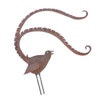 Medium Lyrebird Stake Garden Art