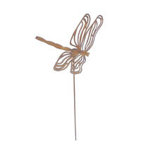 Large Dragonfly Garden Stake Two Garden Art