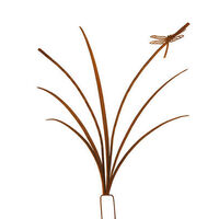 Reed Stake with Dragonfly Garden Art