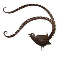 Large Lyrebird Stake Garden Art 