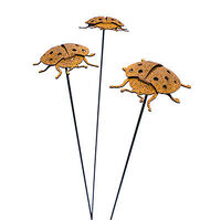 Ladybird Beetle Stake Garden Art