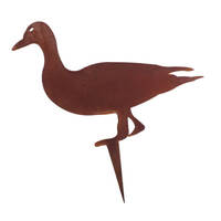 Duck Wedge Stake Garden Art 