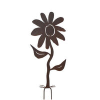 Flower Garden Stake large Garden Art
