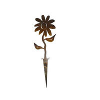 Flower Wedge Stake medium  Garden Art