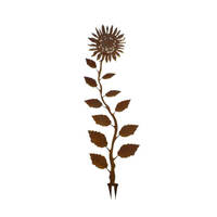 Sunflower Wedge Stake Garden Art 