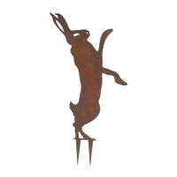 Dancing Hare Stake 2 Garden Art