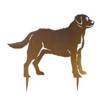 Labrador Dog Stake Garden Art 