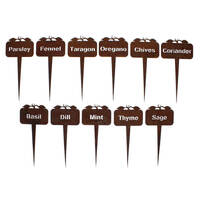 Herb Stakes Set Garden Art 