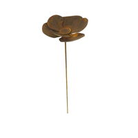 Large Poppy Stake Garden Art