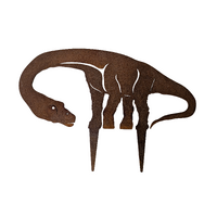 Brachiosaurus Dinosaur Stake Small Garden Art