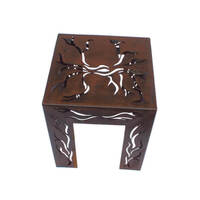 Branch Metal Garden Stool