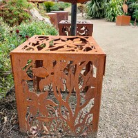 Flower Metal Garden Stool