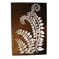 Fronds Box Metal Garden Wall Art