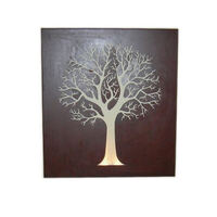 Round Tree Box Metal Garden Wall Art