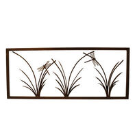 Three Reed Panel Garden Small Wall Art 