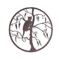 Ringtail Possum Round Metal Garden Wall Art