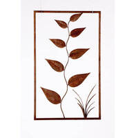 Large Leaves Metal Garden Wall Art 