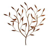 Wrens on Tree Metal Garden Wall Art