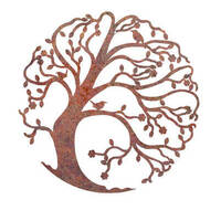 Spring Tree Metal Garden Wall Art