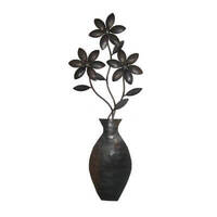 Flower Vase Metal Garden Wall Art