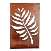 Leaf Box Metal Garden Wall Art