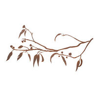 Gum Branch Metal Garden Wall Art