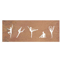 Dancers Metal Garden Wall Art Panel