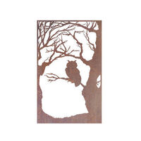 Owl Wall Metal Garden Wall Art Panel