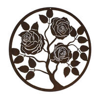 Rose Panel round Wall Art