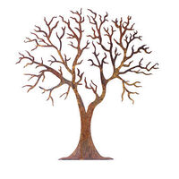 Small Round Tree Metal Garden Wall Art