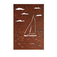Yacht Panel Metal Garden Wall Art 1