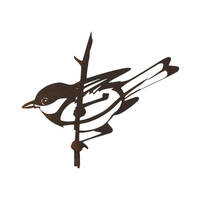 Sparrow on Twig Branch Wall Art
