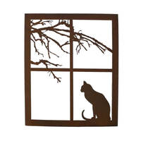 Cat on A Windowsill Wall Art 