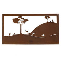 Roos Under Trees Metal Garden Wall Art Panel