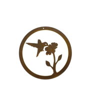 Hummingbird Round Panel Wall Art 