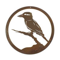 Small Round Kookaburra Panel Wall Art
