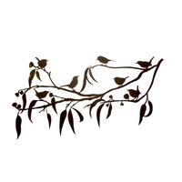 Gum Branch With Seven Wrens Wall Art