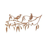 Magpie Pair on Gum Branch Wall Art 
